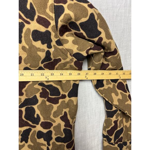 Vintage Woolrich Camoflauge Duck Camo Frog Skin 100% Wool Button Size L Made USA - Picture 10 of 11